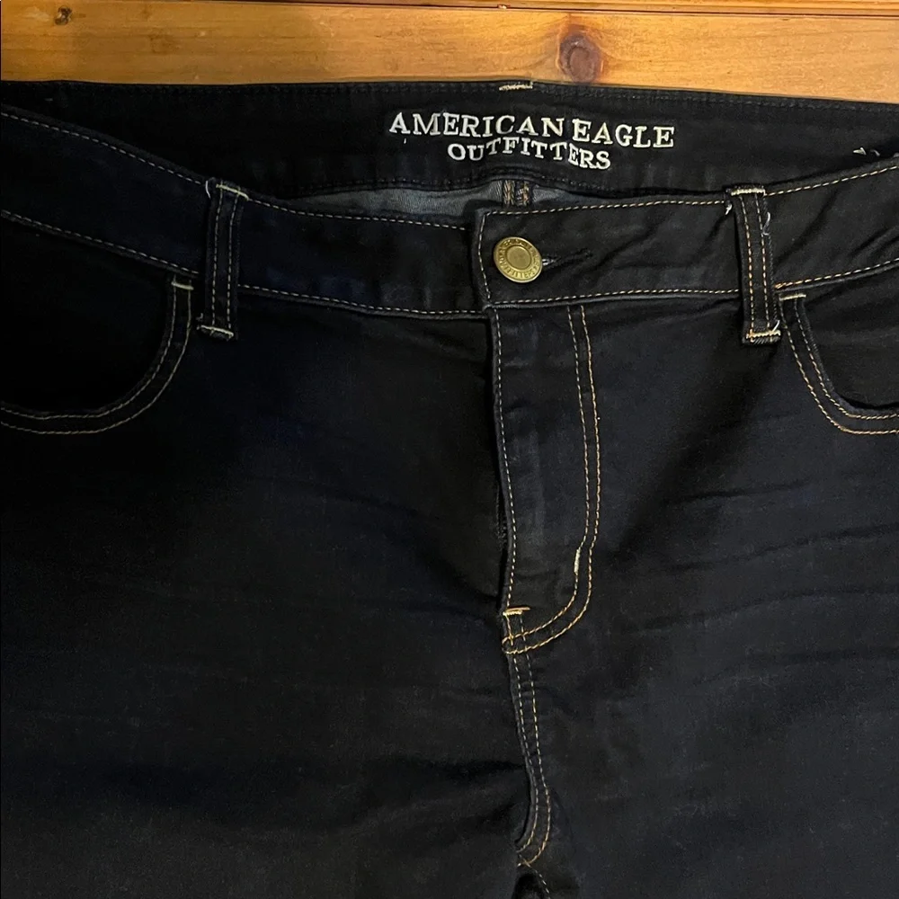American Eagle Outfitters Dark Denim Jeans - Picture 2 of 5